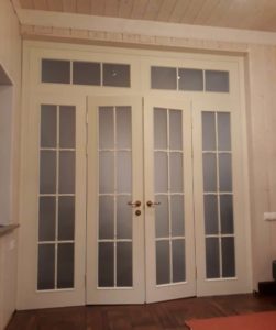 Противопожарная перегородка с фрамугой / серия FRM5332